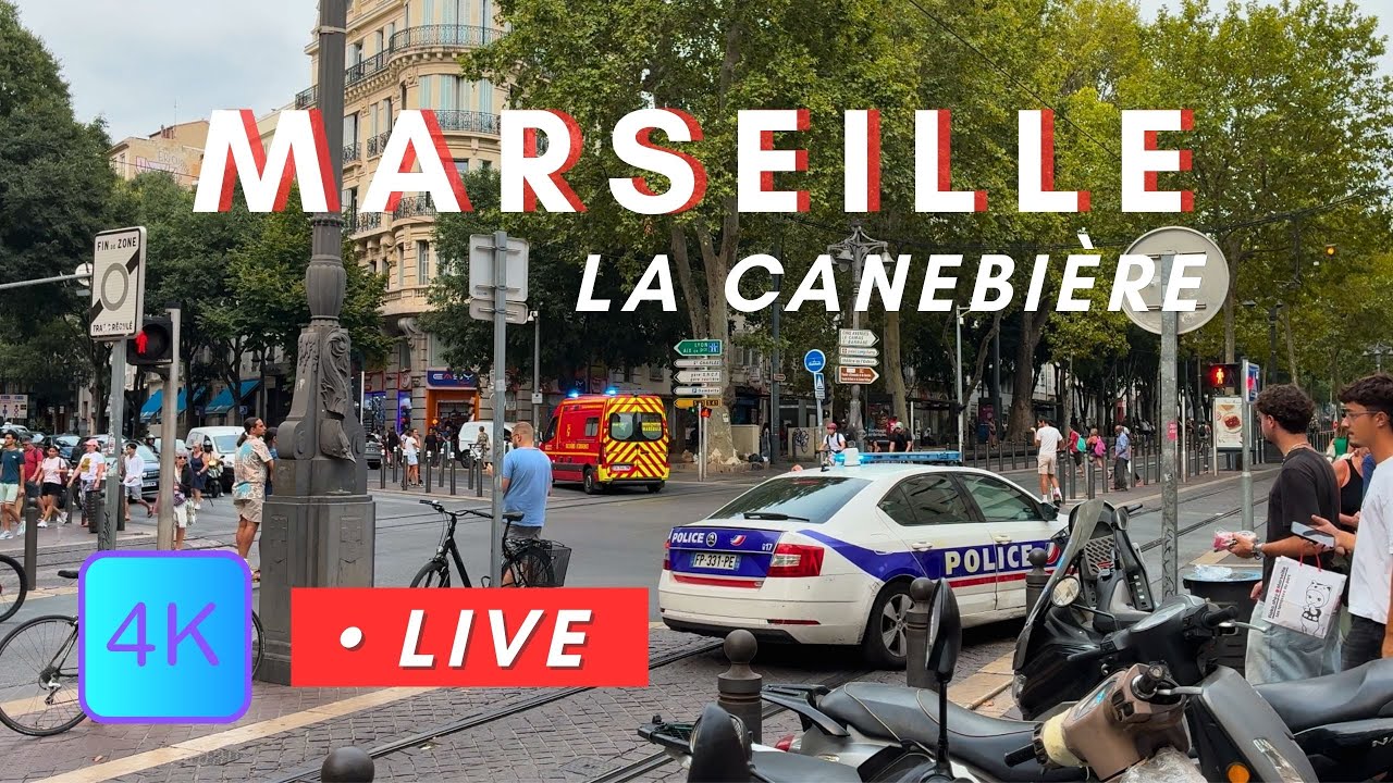 Marseille La Canebière in 4K | Street Life & City SoundsLa Canebiere 02