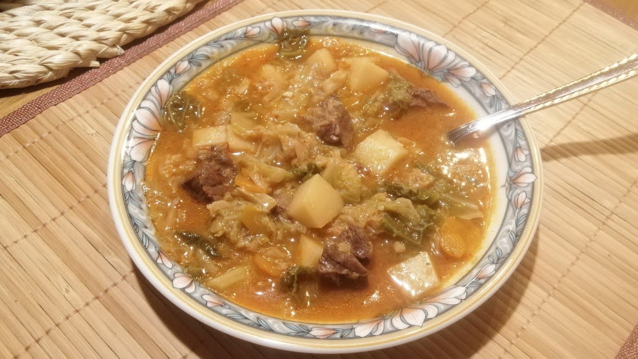 Kelj s junetinom, kale with the beef