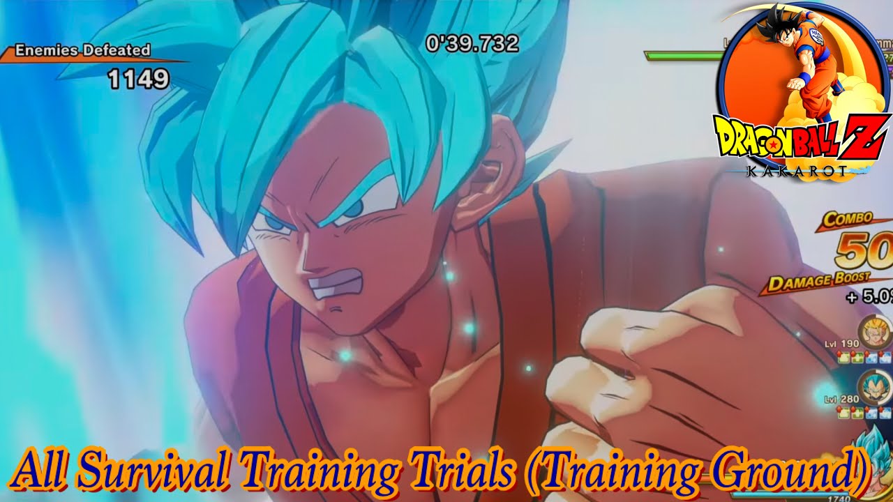 DBZ: KAKAROT: A NEW POWER AWAKENS Part 2 - All Survival Training Trials (Training Ground)