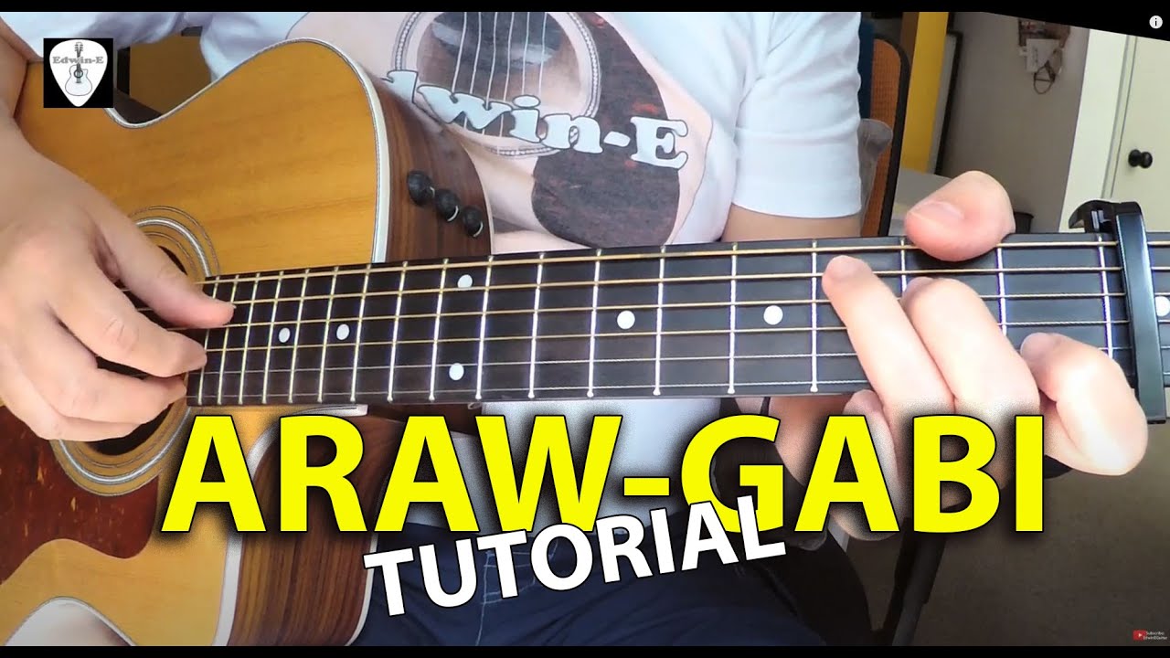 Araw-Gabi (Regine Velasquez) Fingerstyle Guitar Tutorial | Edwin-E