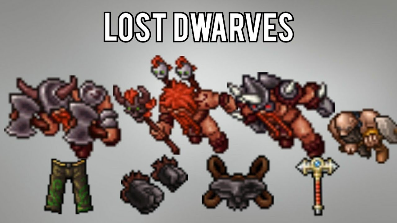 Tibia | Facc .5. | lost dwarves hunt | kazordoon | paladin 340 | 400k h | bona