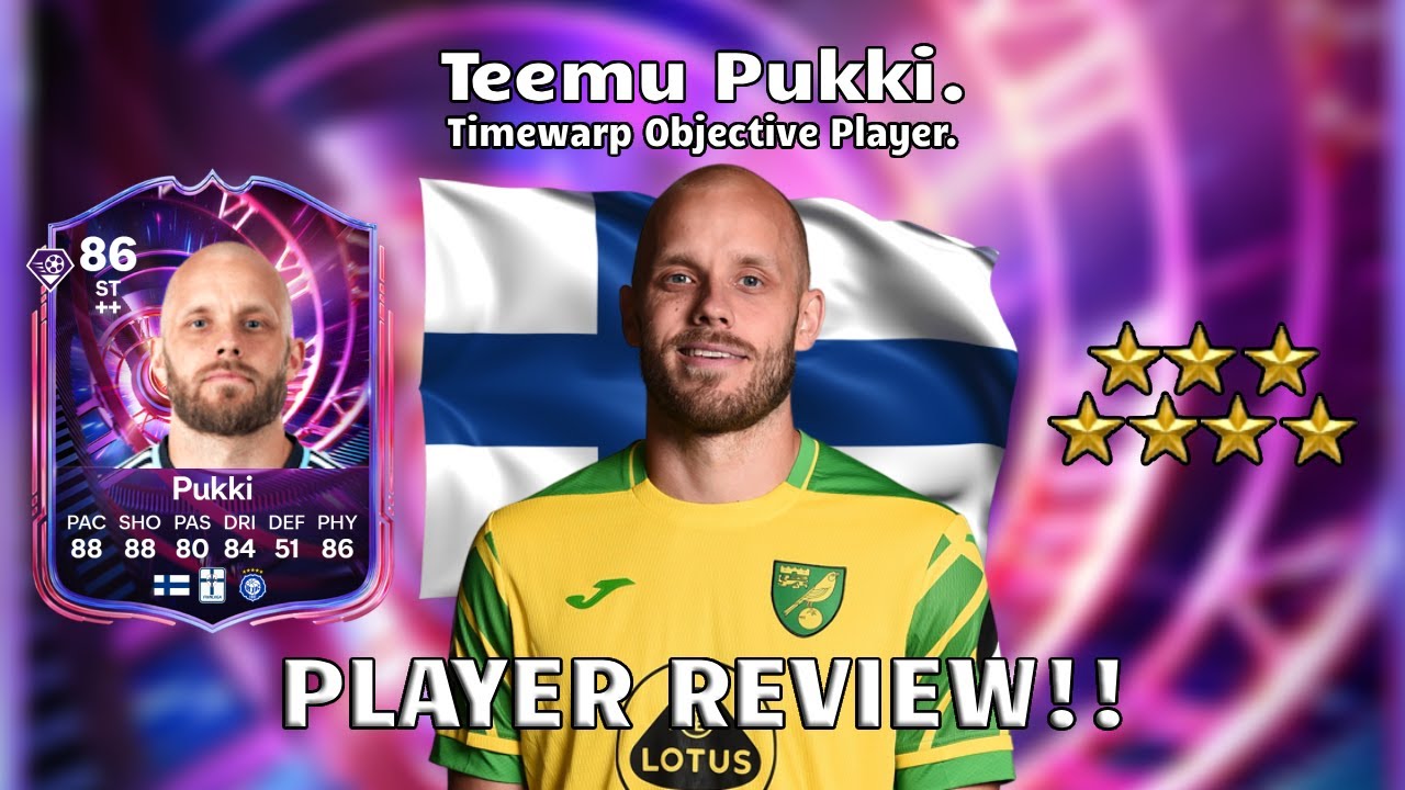 🔥⚽ Обзор игрока Теему Пукки с рейтингом 86! Игрок, использующий заклинание «Искажение времени»!⭐⚽...