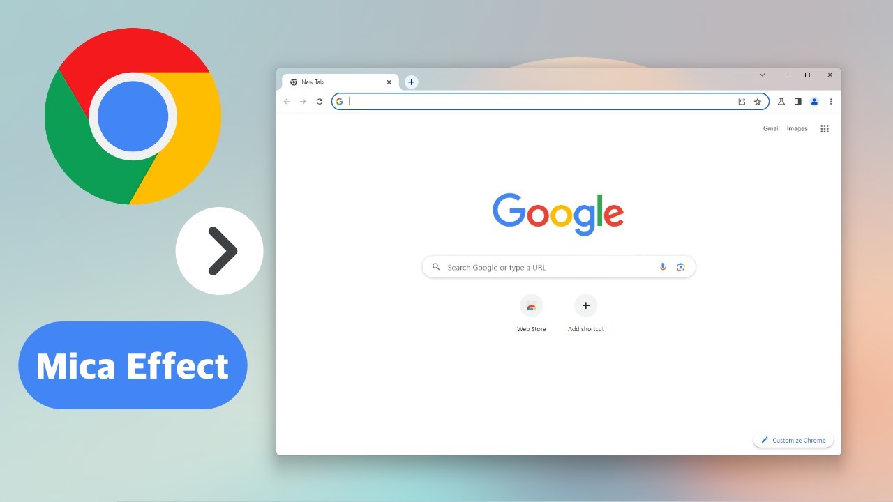 Эффект слюды Windows 11 в Google Chrome!