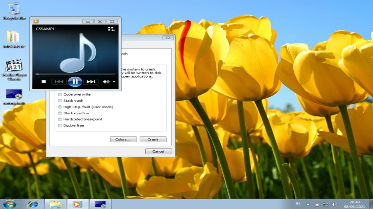 Windows 7 bsod part 2 sound has fixed