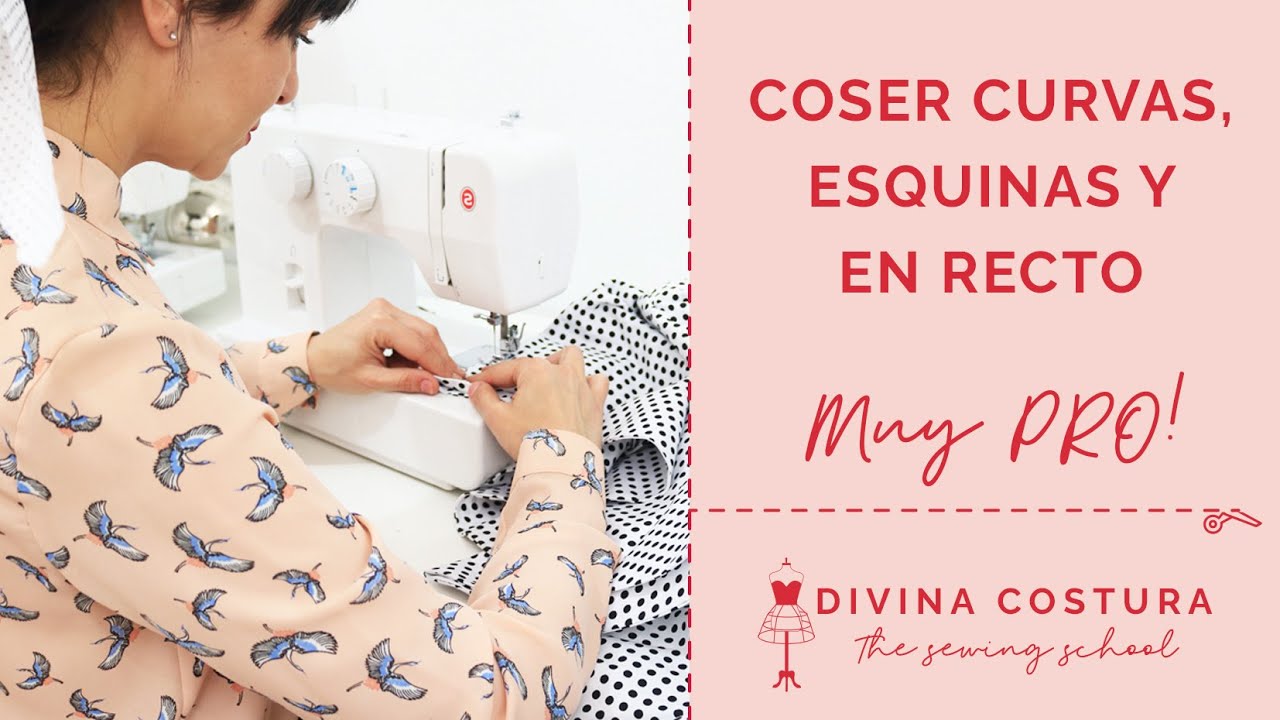 💝 Cómo COSER RECTO | COSER ESQUINAS | COSER CURVAS | Curso Online de Costura | ¿TE AYUDO?  | ✅ #5