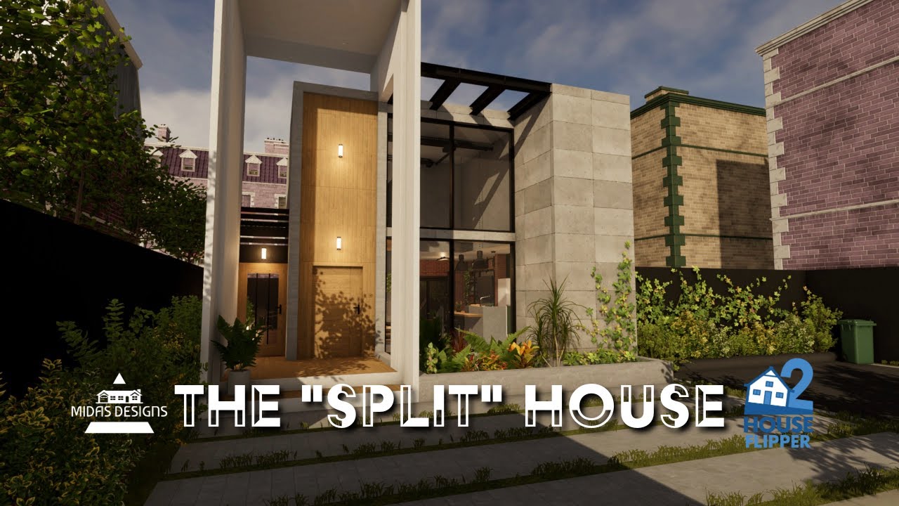 The Split House | Industrial Design Bachelor Pad | House Flipper 2