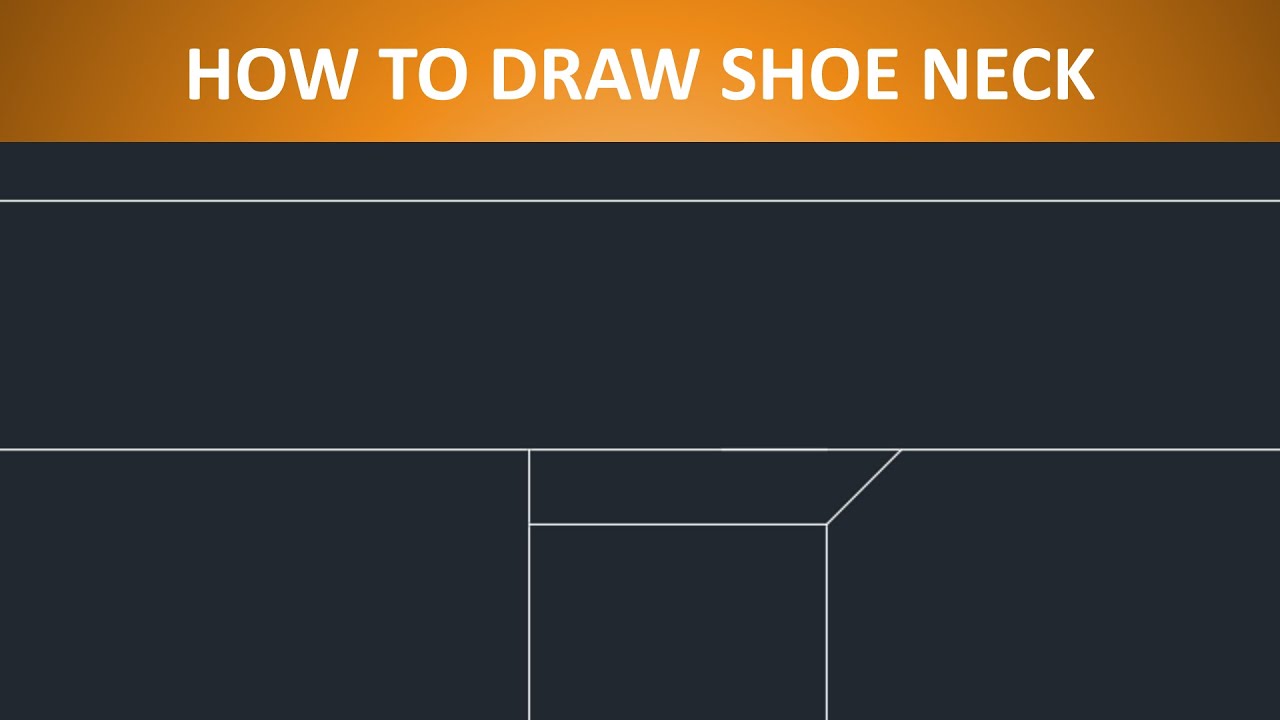 how to draw SHOE NECK || HVAC DRAFTING