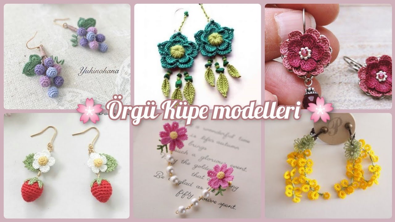 En Şık Örgü Küpe Modelleri // knitting earring models