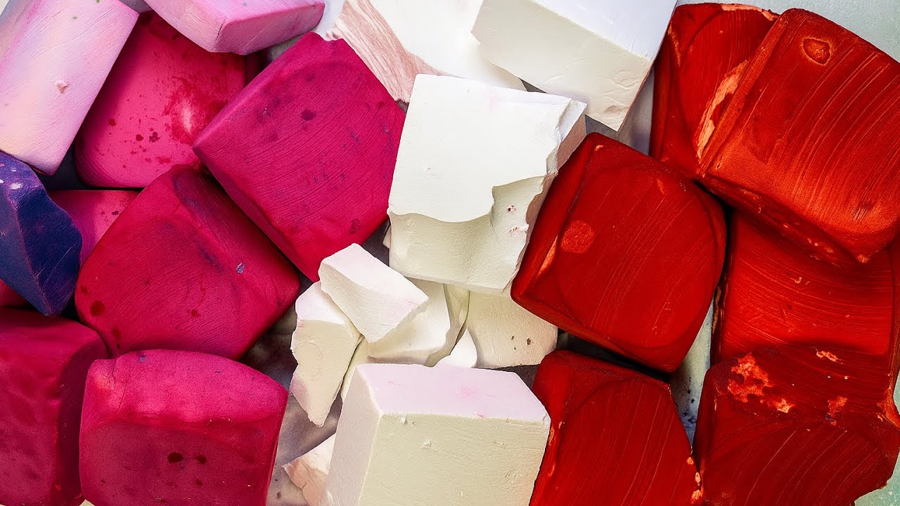 Melting Soft Dyed Goodies 😲+ Jumbo Scoop sifting  + Pebbles Crushing 