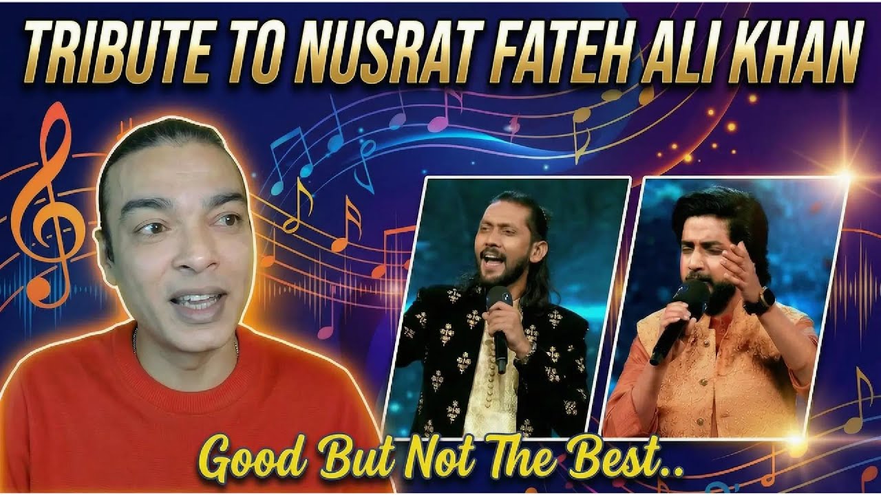 SweindianReaction/Pakistan Idol/Tribute To USTAD NUSRAT FATEH ALI KHAN/Waqar Hussain/Rouhan Abbas