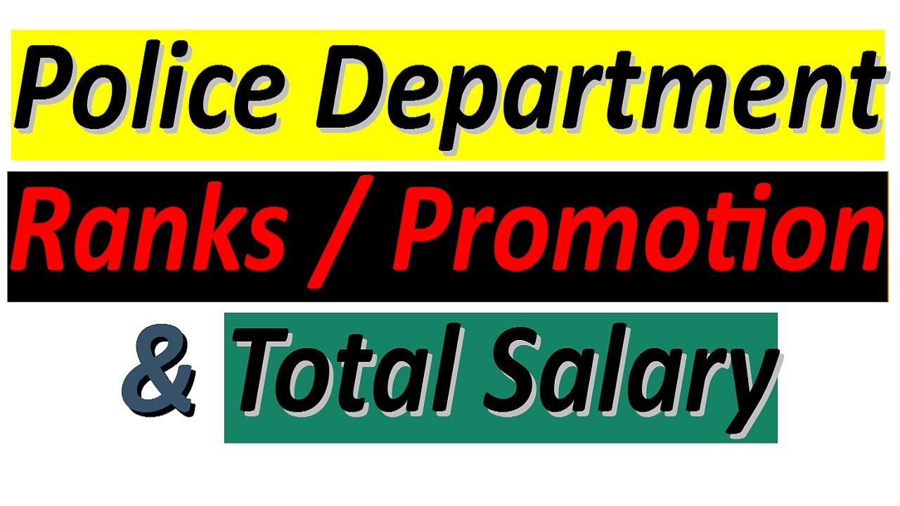 Police Ranks, Police Promotion