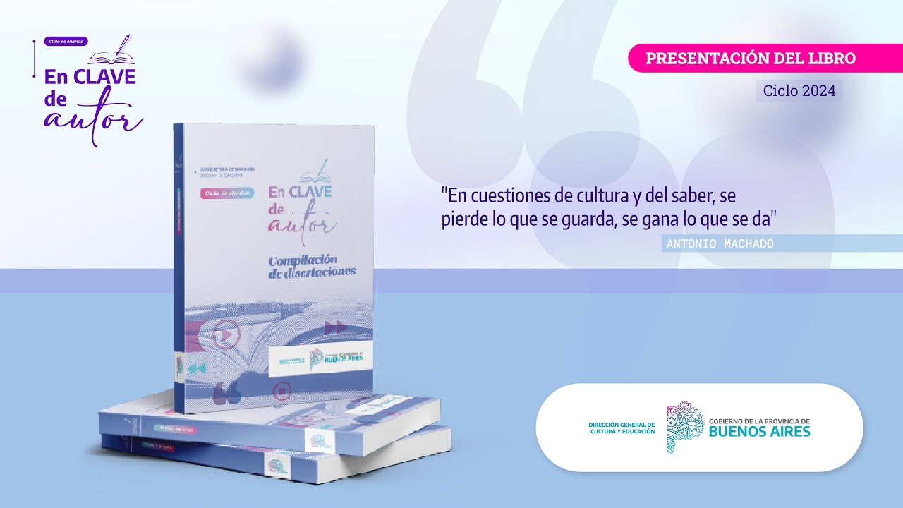 Presentación del libro “En clave de autor” 2024 - Dirección de Concursos