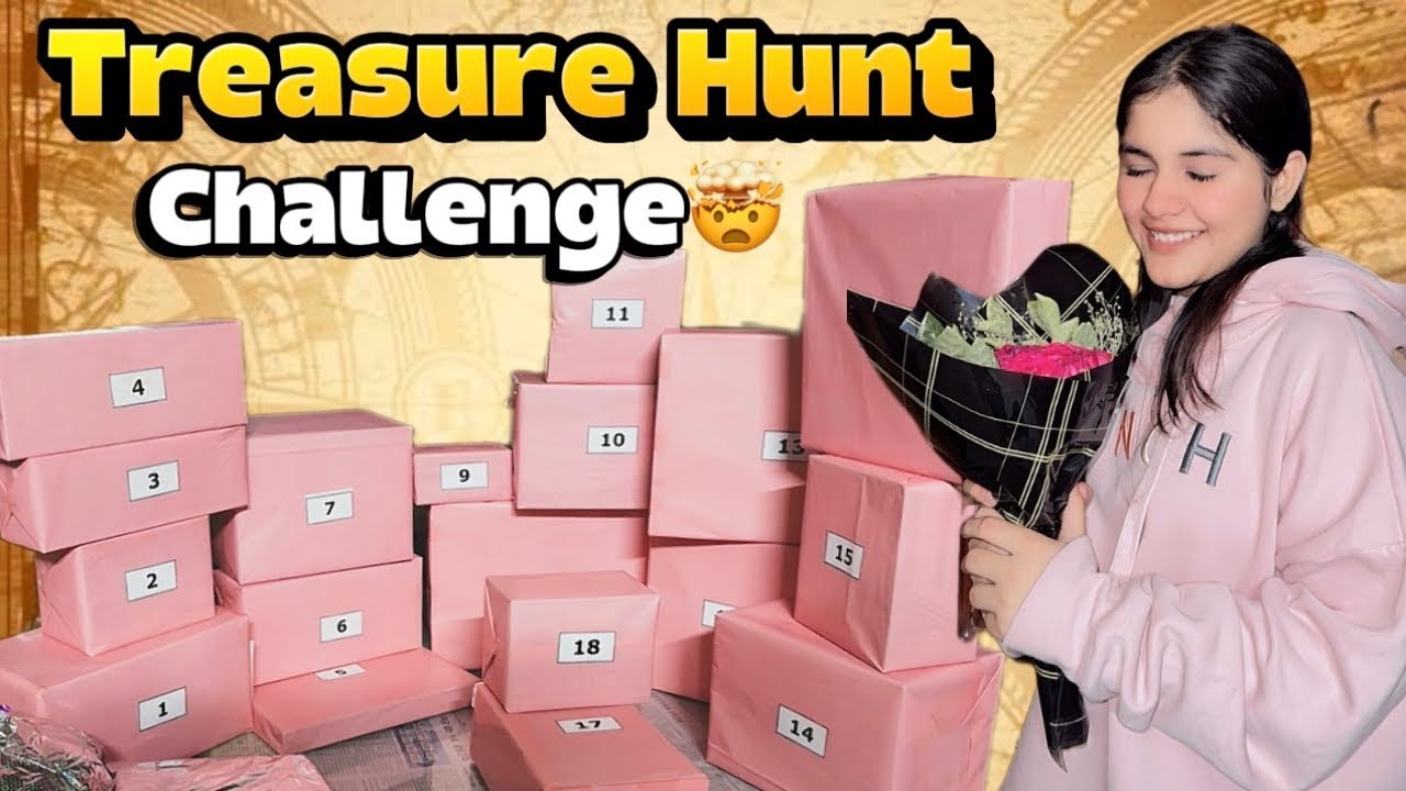 Treasure Hunt challenge gone wrong 🤯| Kya kya garbarh hui?🤷🏻‍♀️🙂| kya Gifts Unbox kiye???