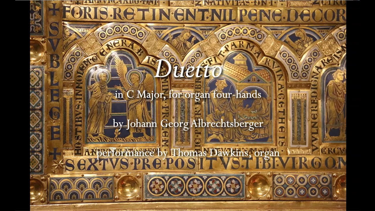 Albrechtsberger: Duetto (Prelude & Fugue) for organ four-hands