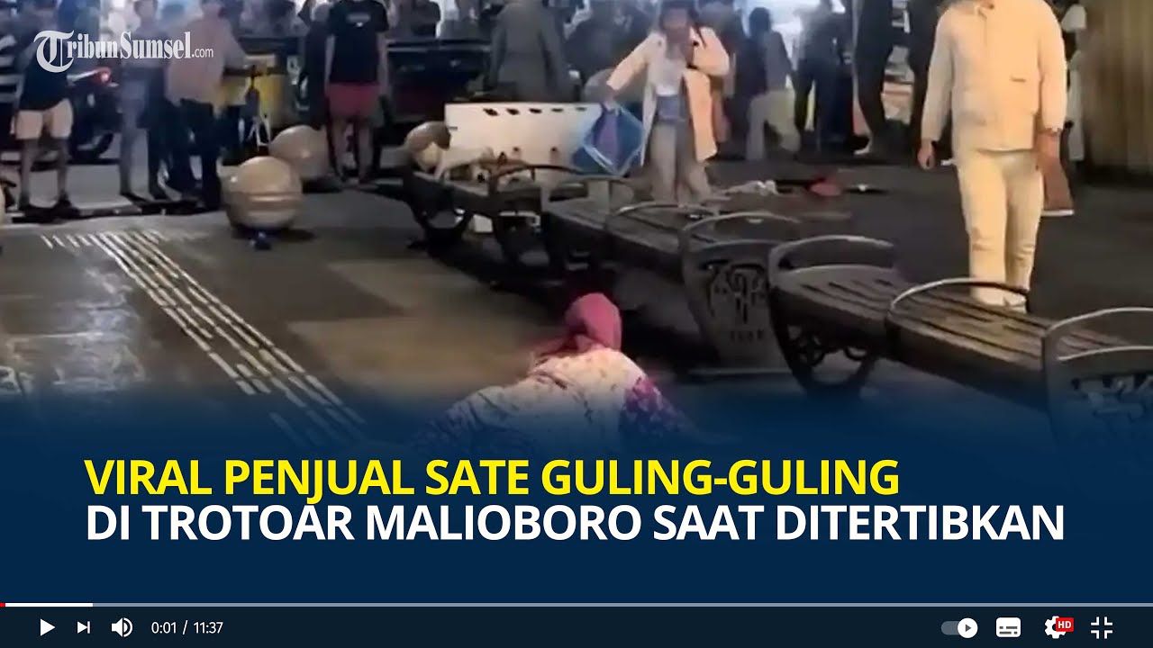 Viral Penjual Sate Guling-guling di Trotoar Malioboro saat Ditertibkan, Ini Penjelasan Satpol PP