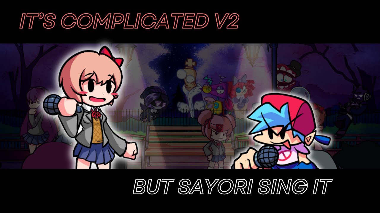 It's Complicated V2 but Sayori sing it (FNF Cover)