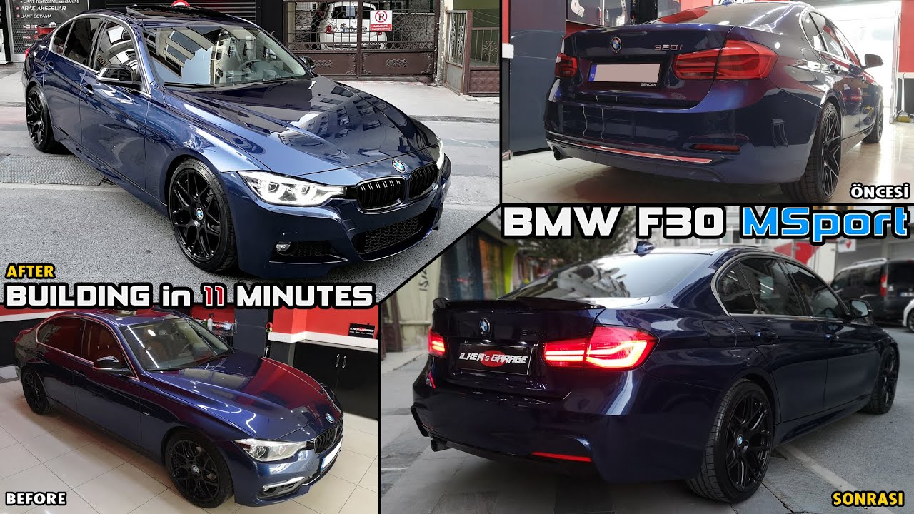 BMW F30 Luxury 320i LCI / MSport Building за 10 минут! Преобразование