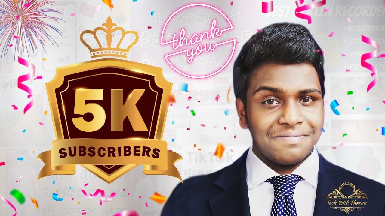 5K Subscribers 🥳 Thanks for your ❤️ & Support🤝