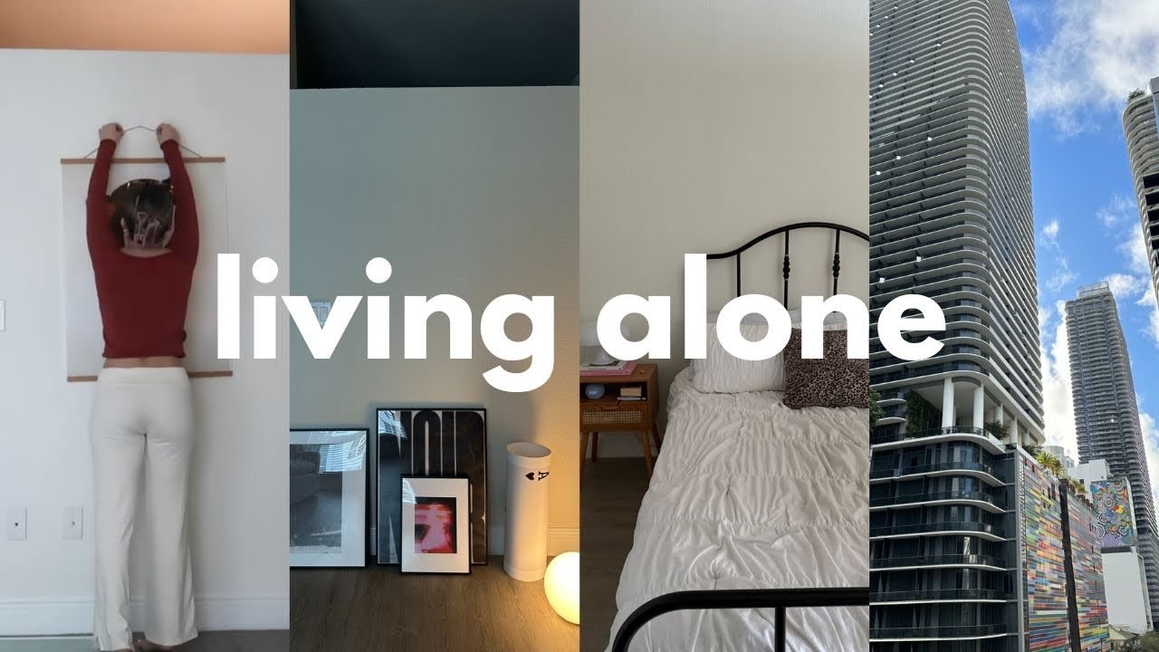 moving to a new city alone 🏙️ studio apartment makeover + tour