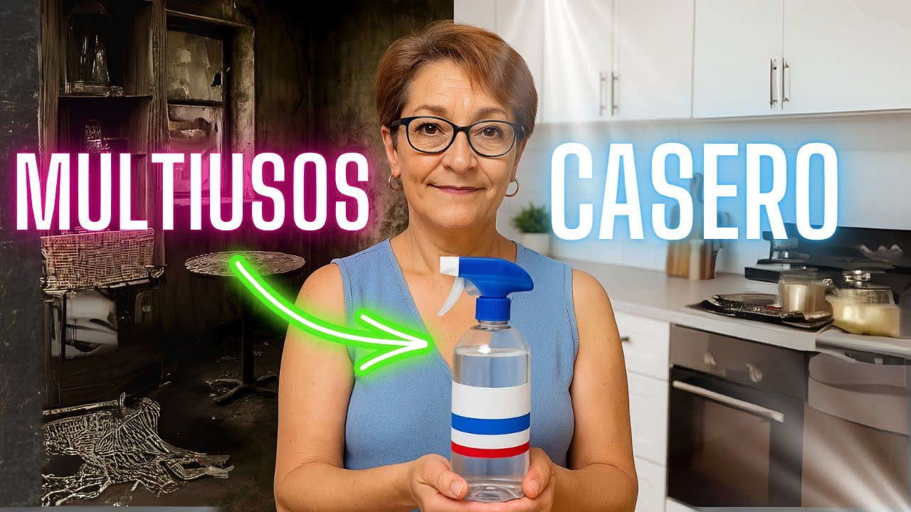 ¡El Multiusos Casero MÁS Barato y Eficaz! ✨ Limpia TODO con solo 3 ingredientes 🧪🧽