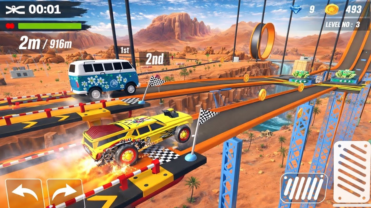 This race gets crazier every second 🏁💥 ~ One mistake and it’s over… Monster Truck challenge 😬~ Games