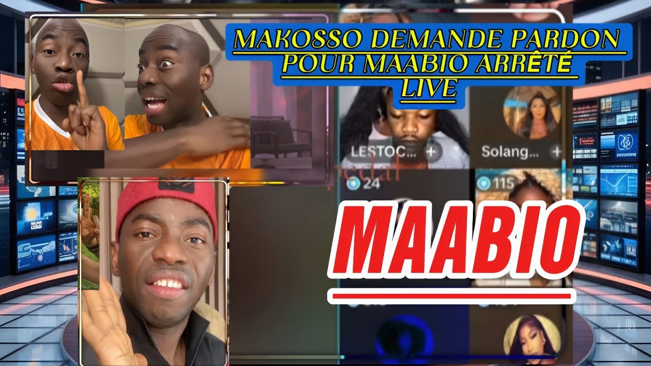 🚨😱 MAKOSSO DEMANDE PARDON POUR MAABIO EN LIVE 