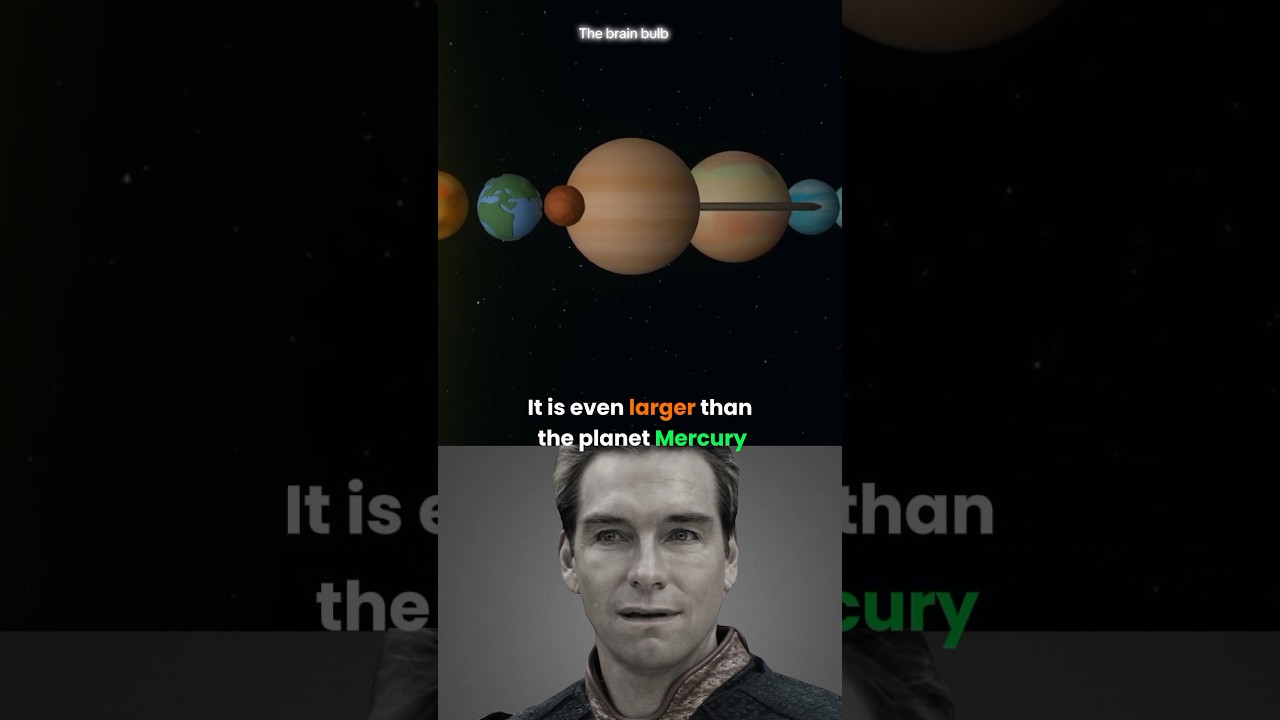 The Giant Moon Bigger Than Mercury: #moon #sciencefacts