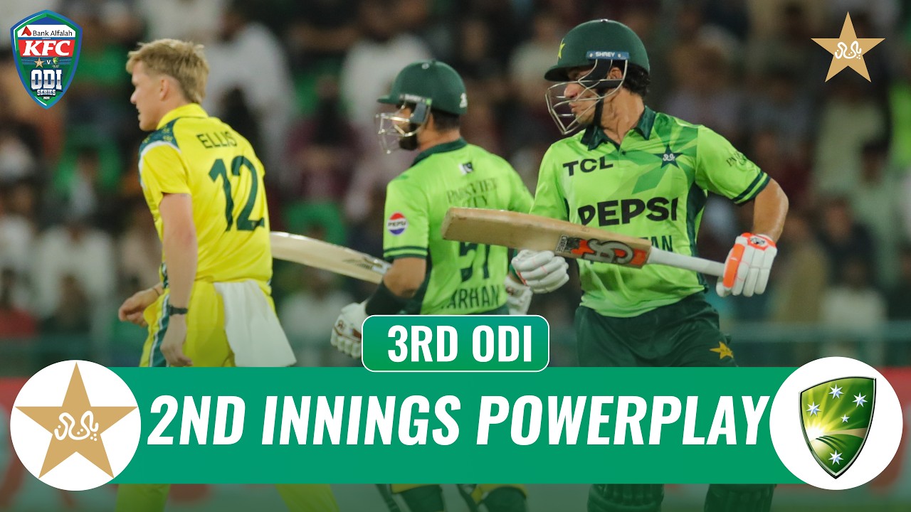 2nd Innings Powerplay | Pakistan vs Australia | Match 03 | ODI Series 2026 | PCB | MZE1K