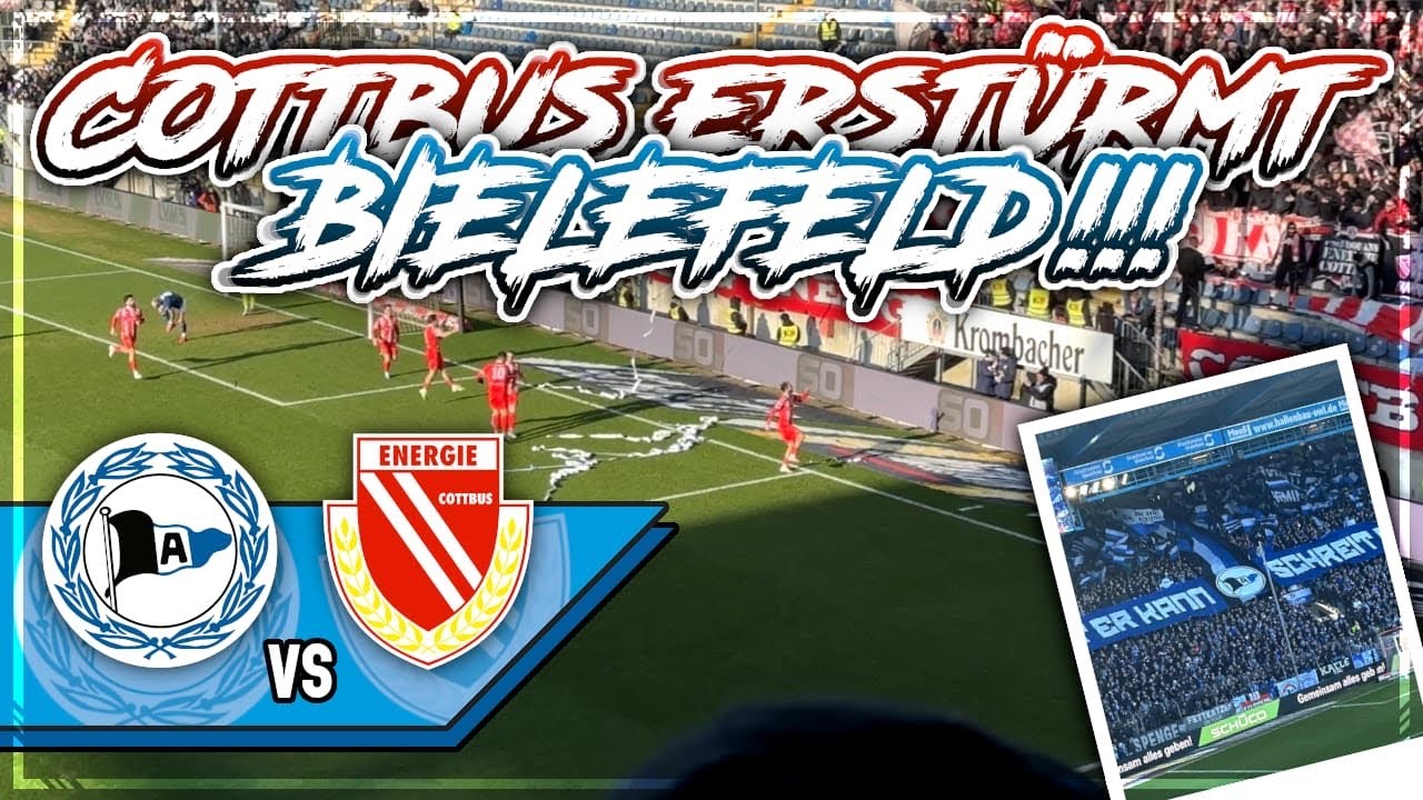Vlog: Arminia Bielefeld - Energie Cottbus // Cottbus erstürmt Bielefeld!!!