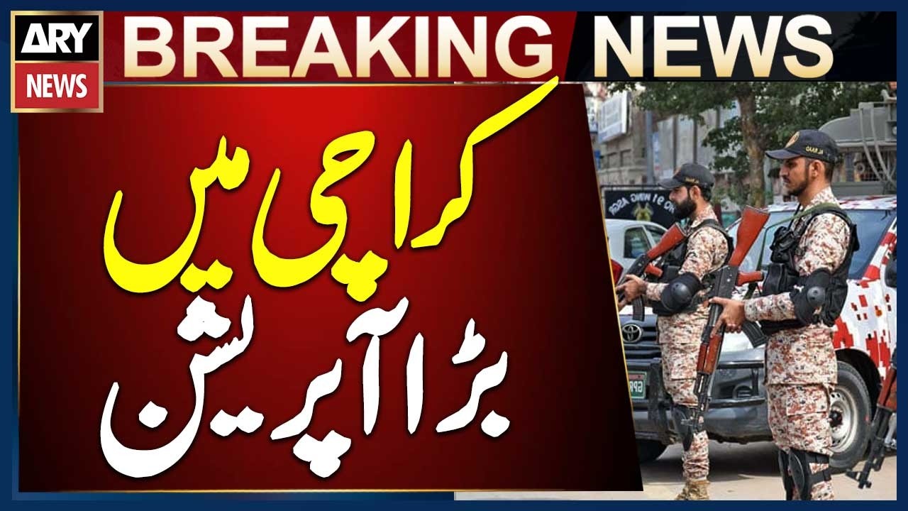 Karachi: Rangers & CTD Conduct Joint Operation in Gulshan-e-Iqbal Block 12, Muneer Goth