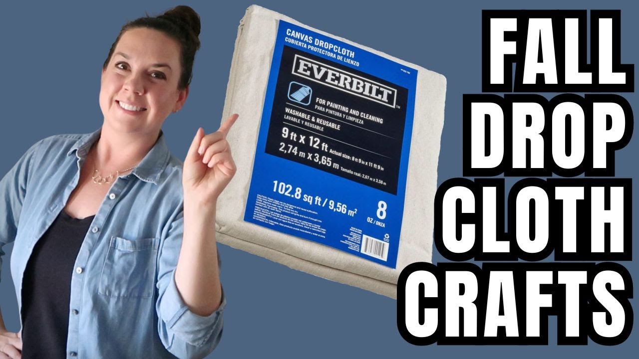 Fall Drop Cloth Crafts