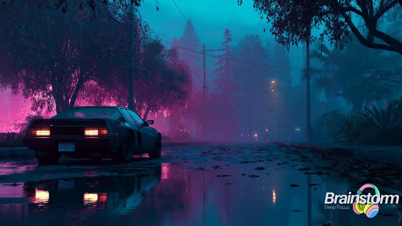 Relaxing Synthwave for Study - Slide Focus Music