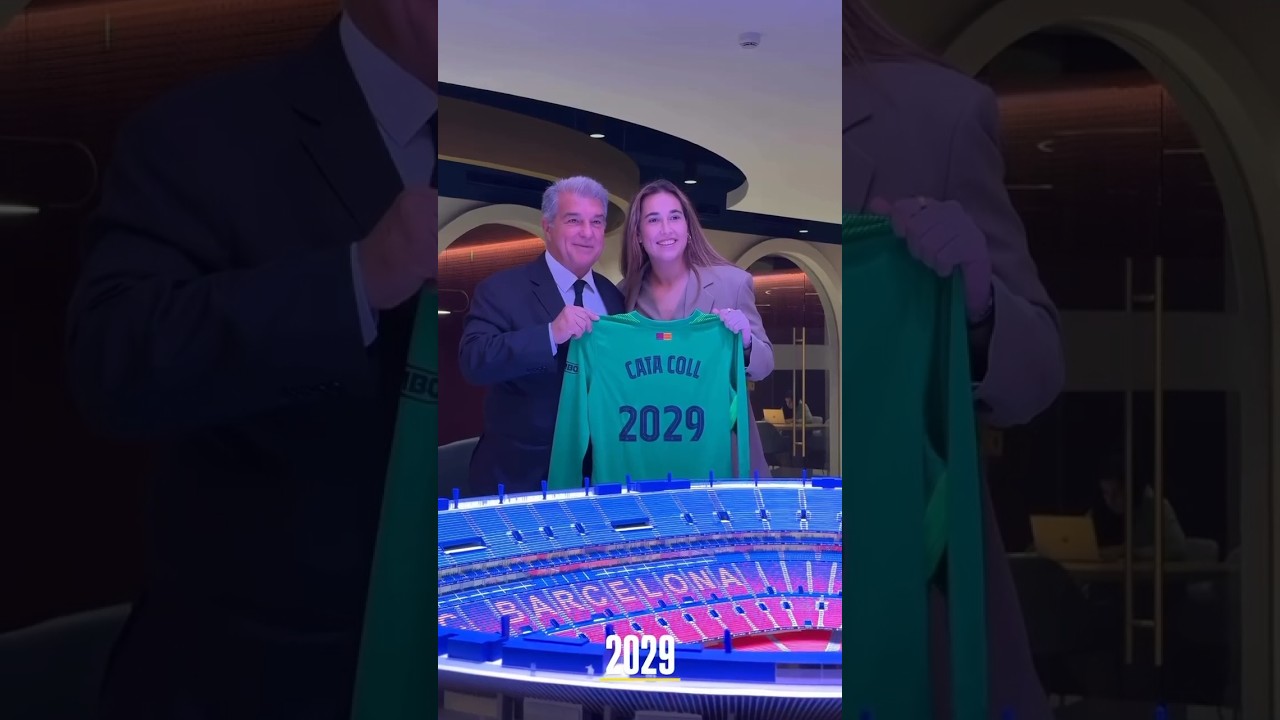 Done deal Cata Coll 2029✍️🤝✅️ #shorts #fcbfemeni #catacoll #renewal #congratulations