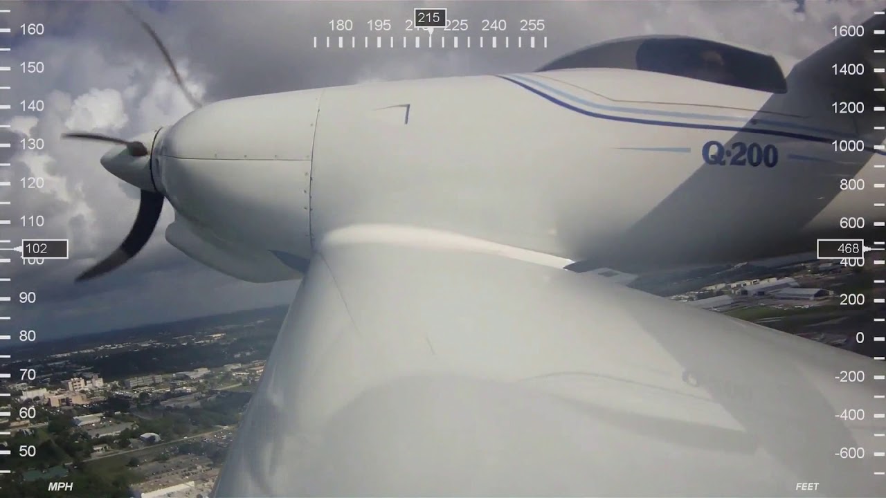 2018 June Flight in rather wet conditions Quickie Q200 Q2 Q-200 Q-2