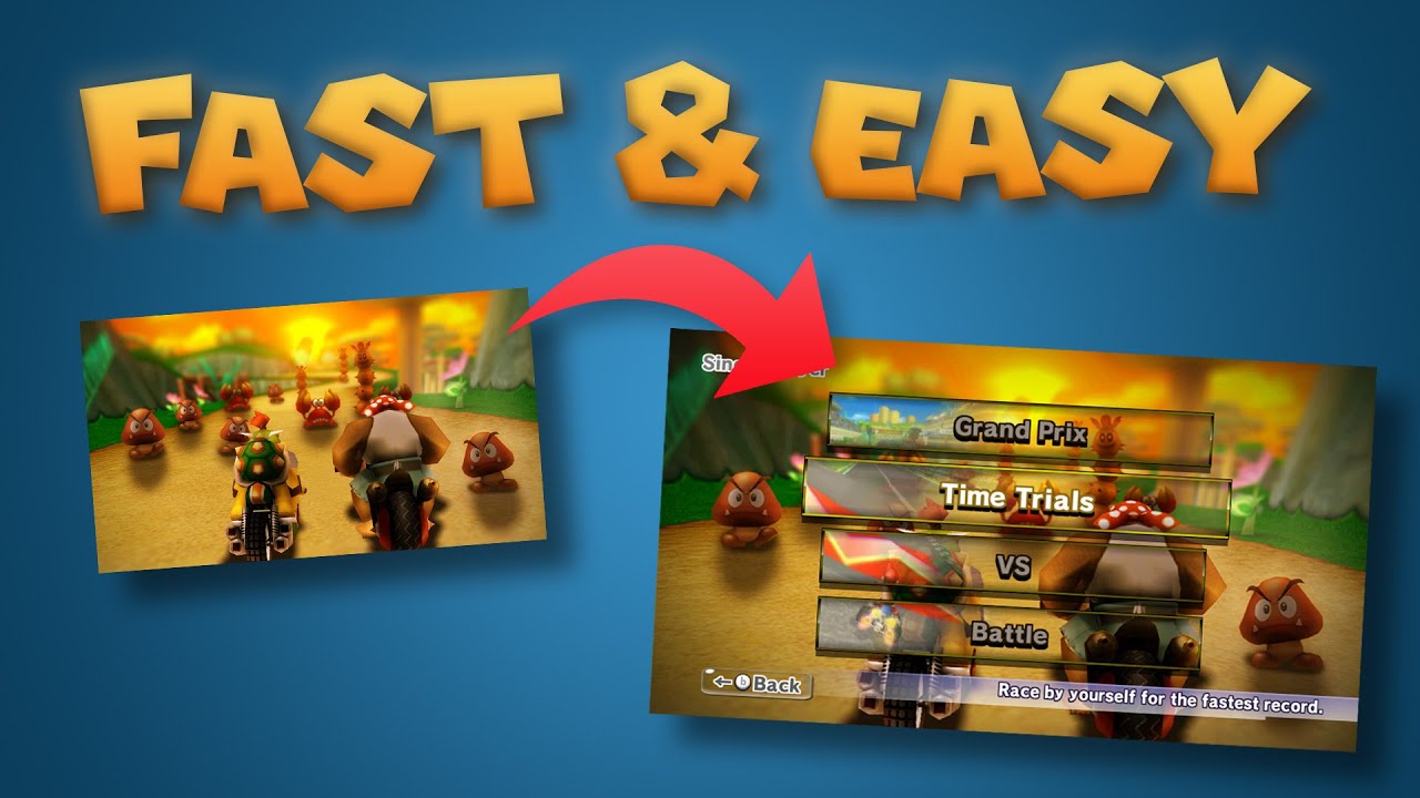EASILY Add Background Image To Menus With This Tool! | Mario Kart Wii
