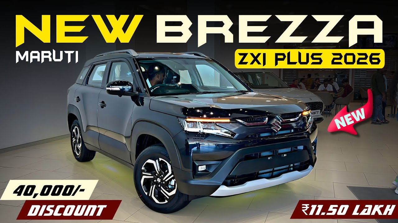 New Maruti Brezza Zxi Plus Top Model Black 2026🔥 | Brezza On Road Price | Features Detail Review. 