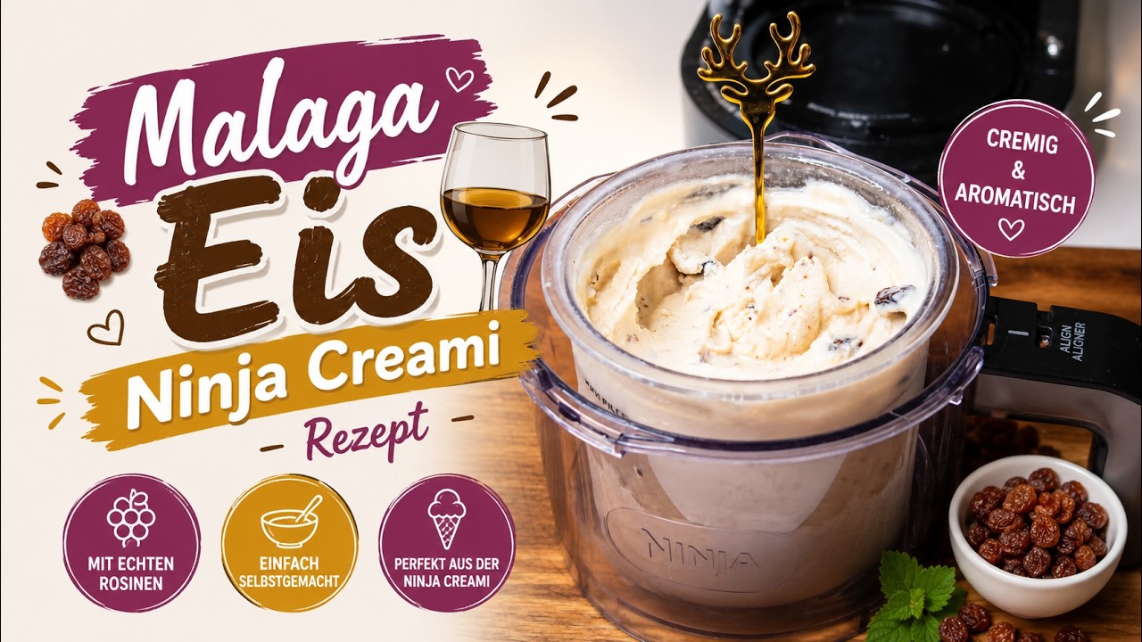 Malaga Eis selber machen Ninja Creami