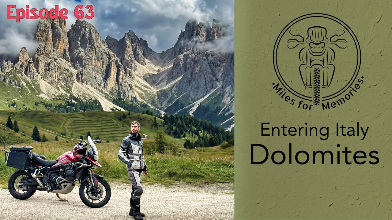 Slovenia to Italy - Entering Italian Dolomites - Europe Motorcycle tour on Triumph Tiger 900 GTPro