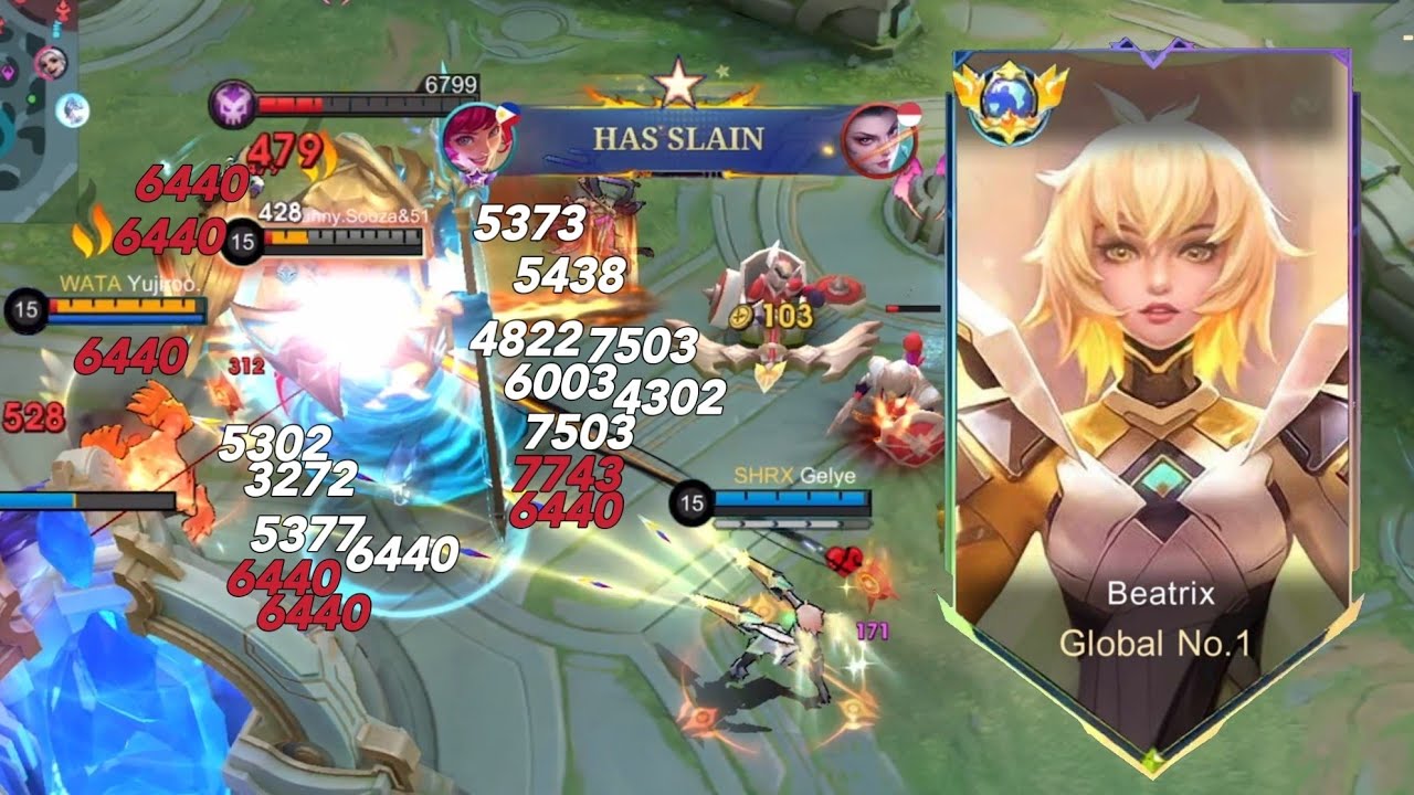 BEATRIX HYPER CARRY BUILD!! EPIC COMEBACK(must watch) INTENSE MATCH