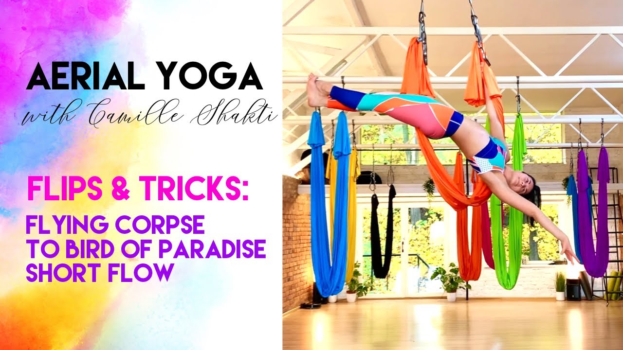 Aerial Yoga Dance - Short Sequence Flow with Camille Shakti | Flips & Tricks | Oro Joga | CamiyogAIR