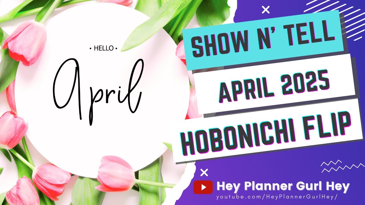 💜 April 2025 - FLIP + CHAT - A5 Hobonichi Cousin AVEC 💜