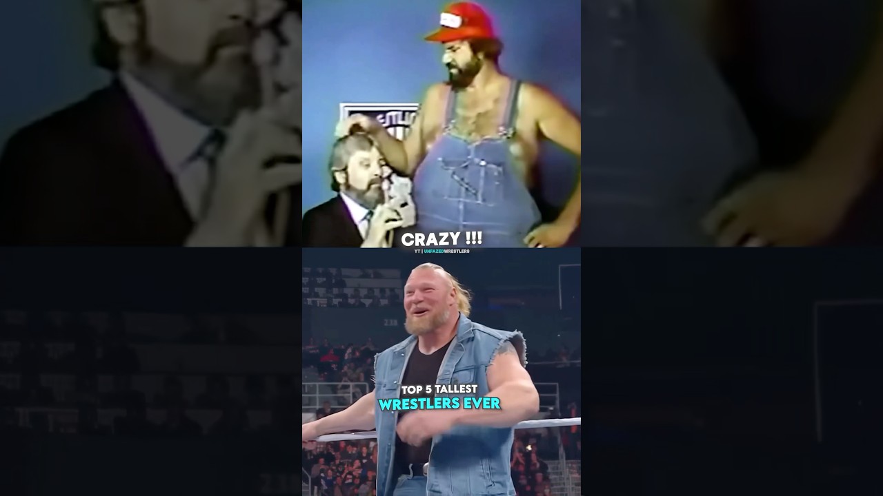Top 5 TALLEST Wrestlers Ever 😳☝️