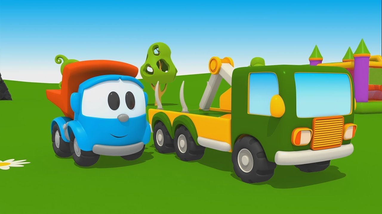 🚚🌳🌲 Cartoni Animati per Bambini | Leo il camion curioso | IL CAMION TRASPORTA TRONCHI🛠️🏗️🚧