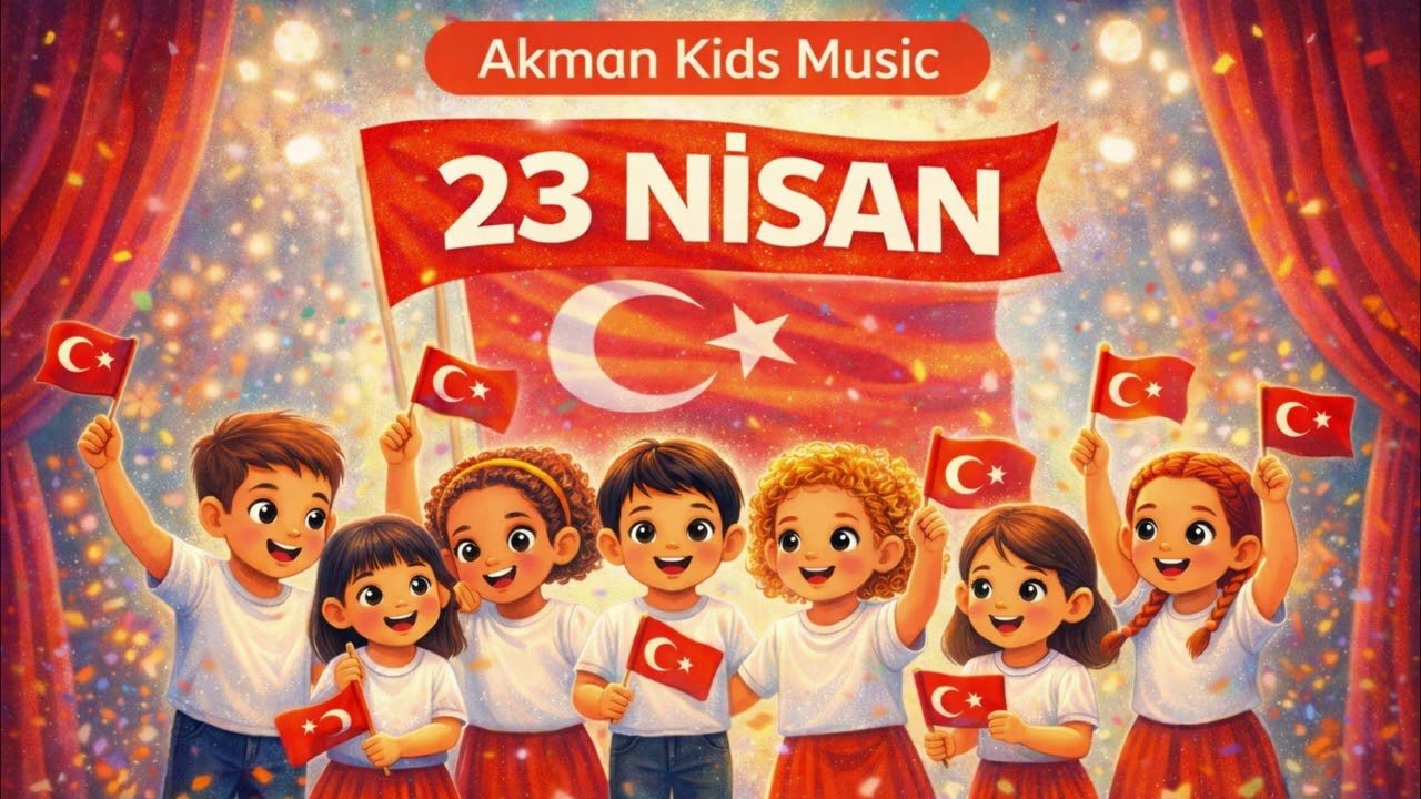 23 Nisan Marşı 🎶 | Gösteri Şarkısı | 23 Nisan Ulusal Egemenlik ve Çocuk Bayramı | Akman Kids Music