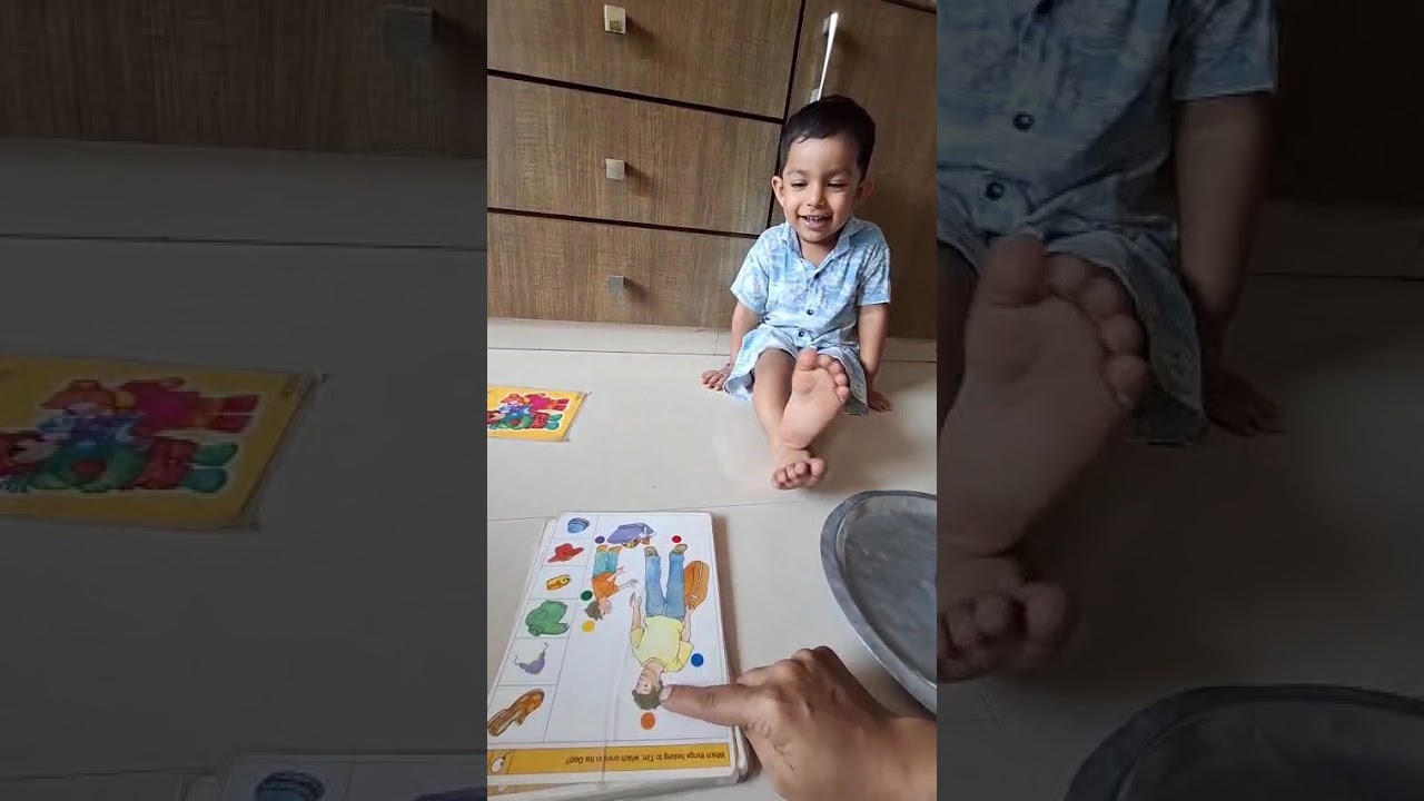 Logico primo game play by 2 .4 yrs child from Unnati library 