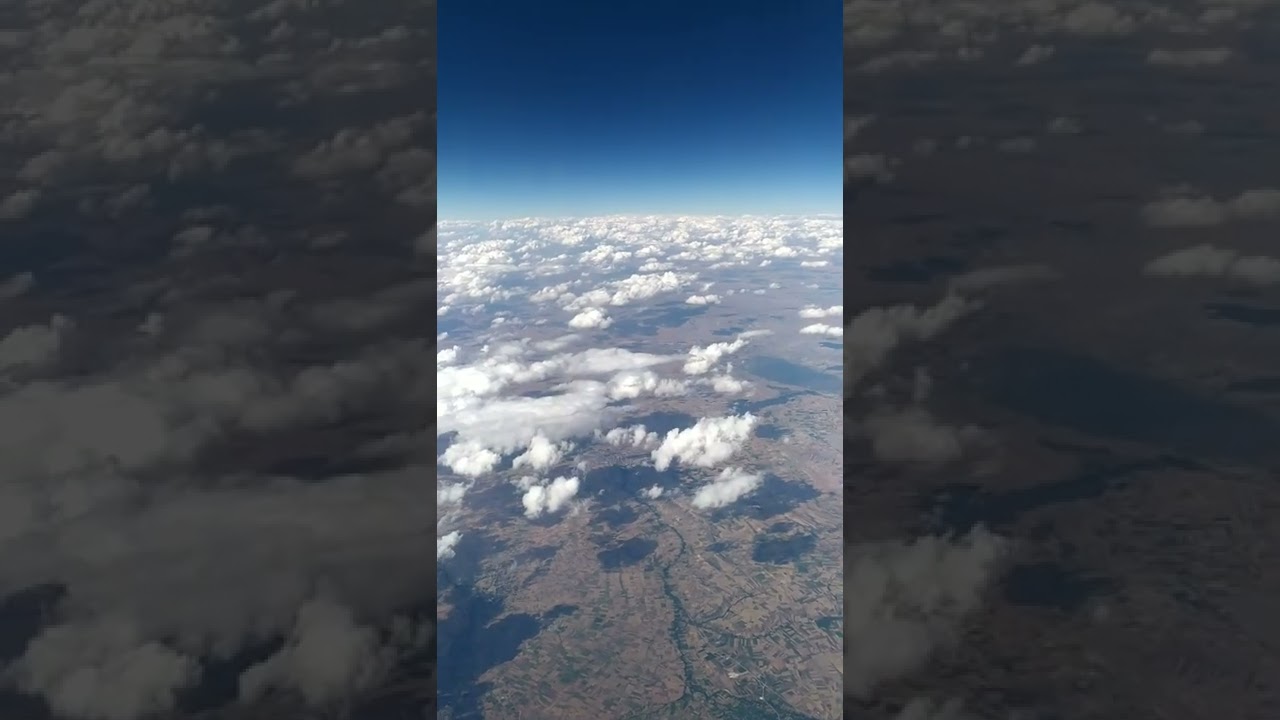Hatay - İstanbul uçak yolculuğu, uçak penceresinden manzara.