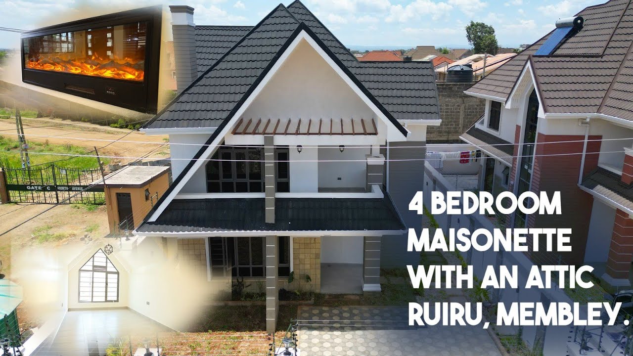 Elegant 4 Bedroom Maisonette with An Attic. Ruiru. Membley. Price 24.5M. Cash/Mortgage.