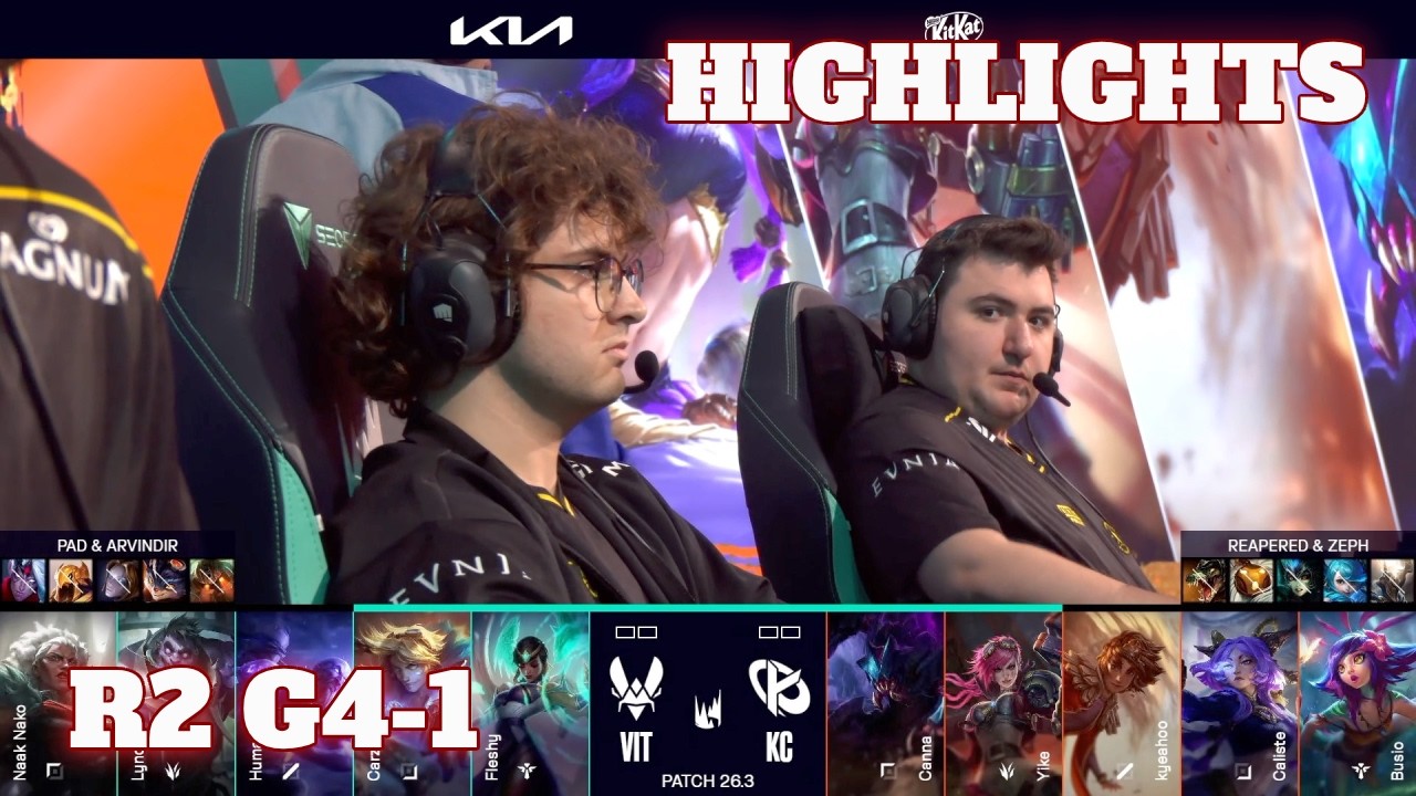 VIT vs KC - Game 1 Highlights | Round 2 LEC Versus 2026 Playoffs | Vitality vs Karmine Corp G1