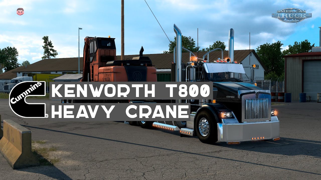 Kenworth T800 - Cummins N14 Power 🚚 ( Heavy Forestry Crane ) ATS MOD 1.54💎