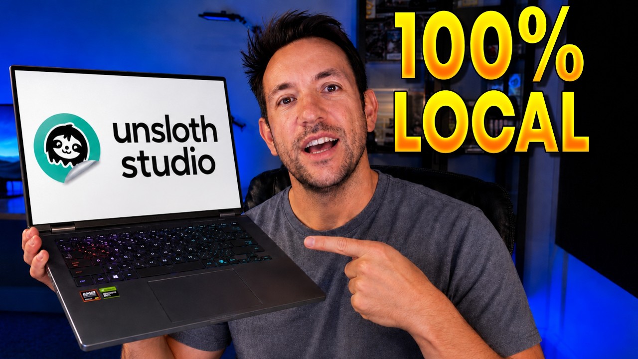 The BEST Way Run AI Locally On Your Gaming Laptop - Unsloth Studio Setup